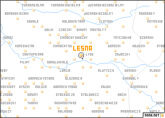 map of Leśna