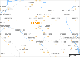 map of Les Nébles