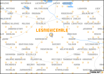 map of Leśniewice Małe