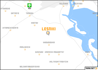map of Lesniki