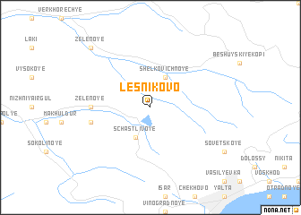 map of Lesnikovo