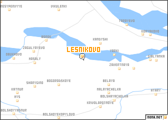 map of Lesnikovo