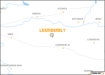 map of Leśniów Mały