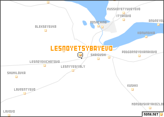 map of Lesnoye-Tsybayevo
