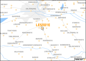 map of Lesnoye