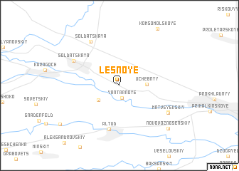 map of Lesnoye