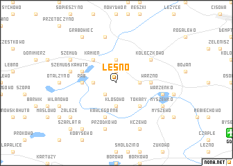 map of Leśno