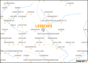 map of Les Oches