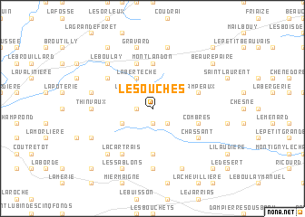 map of Le Souches