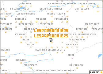 map of Les Parsonniers