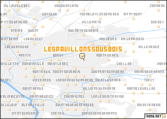 map of Les Pavillons-sous-Bois