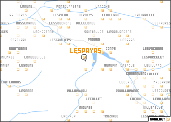 map of Les Payas
