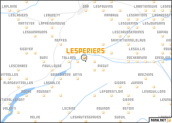 map of Les Periers