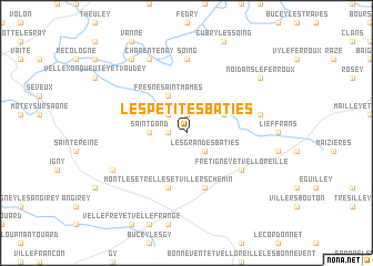 map of Les Petites Bâties