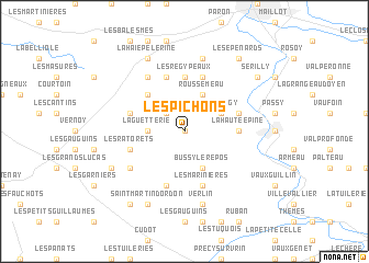 map of Les Pichons