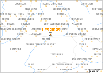 map of LʼEspinas