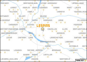 map of Les Pins