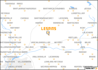 map of Les Pins