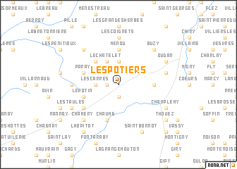 map of Les Potiers