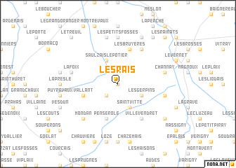map of Les Rais