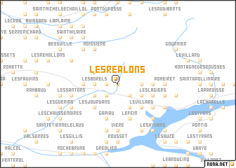 map of Les Réalons