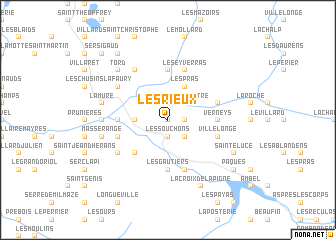 map of Les Rieux