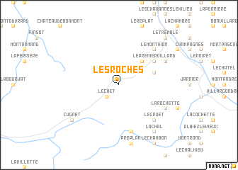 map of Les Roches