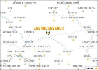 map of Les Rouges-Eaux