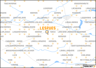 map of Les Rues