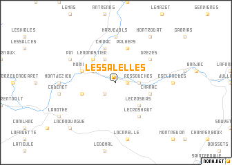 map of Les Salelles
