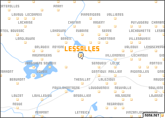 map of Les Salles