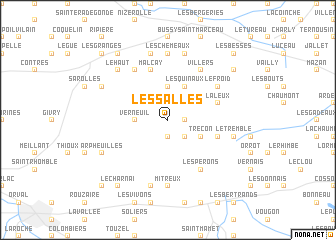 map of Les Salles
