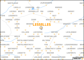 map of Les Salles