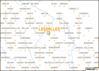 map of Les Salles