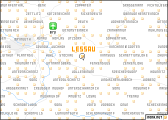 map of Lessau