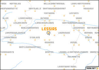 map of Les Sias