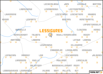 map of Les Sigurés