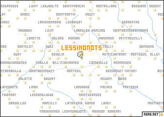 map of Les Simonots