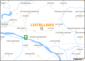 map of Les Taillades