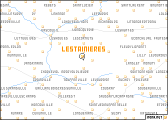 map of Les Tainières