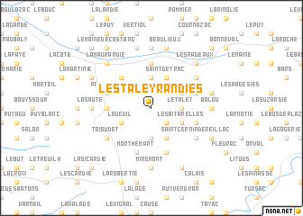 map of Les Taleyrandies