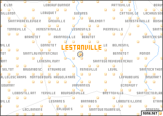 map of Lestanville