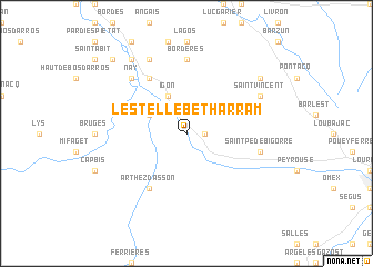 map of Lestelle-Bétharram