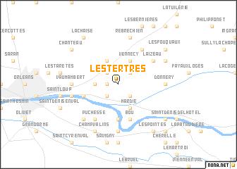 map of Les Tertres