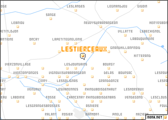 map of Les Tierceaux