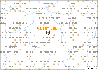 map of LʼEstival