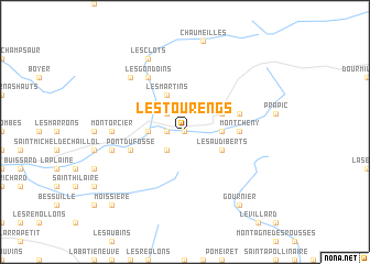 map of Les Tourengs