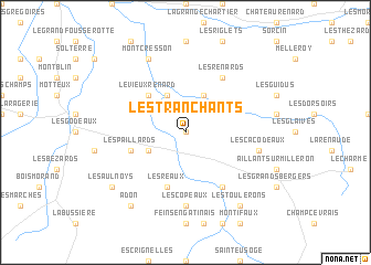 map of Les Tranchants