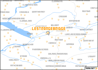 map of LʼEstrange Bridge