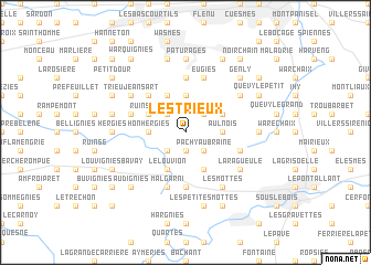 map of Les Trieux